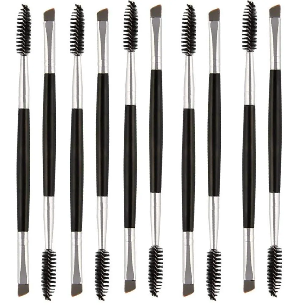10 PCS Brow Brushes for Eyebrows,Spoolie Brush,Dual-Ended Eyebrow Eyebrow Brush Eye Brow Brushes Applicator for Eyeliner Drawing Eyelash Shaping