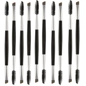 10 PCS Brow Brushes for Eyebrows,Spoolie Brush,Dual-Ended Eyebrow Eyebrow Brush Eye Brow Brushes Applicator for Eyeliner Drawing Eyelash Shaping
