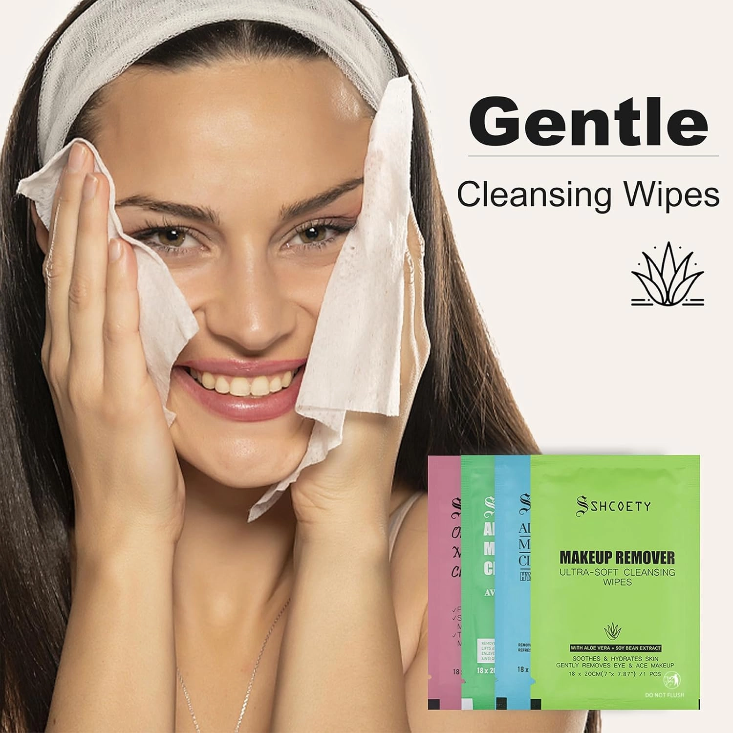 100Packs Individual Makeup Remover Wipes for Face - Soft, Gently Cleanse for Travel, Makeup Remove Wipes Individually Wrapped for Women Cleansing Bulk, Suitable for Hotel Guests, #Avocado