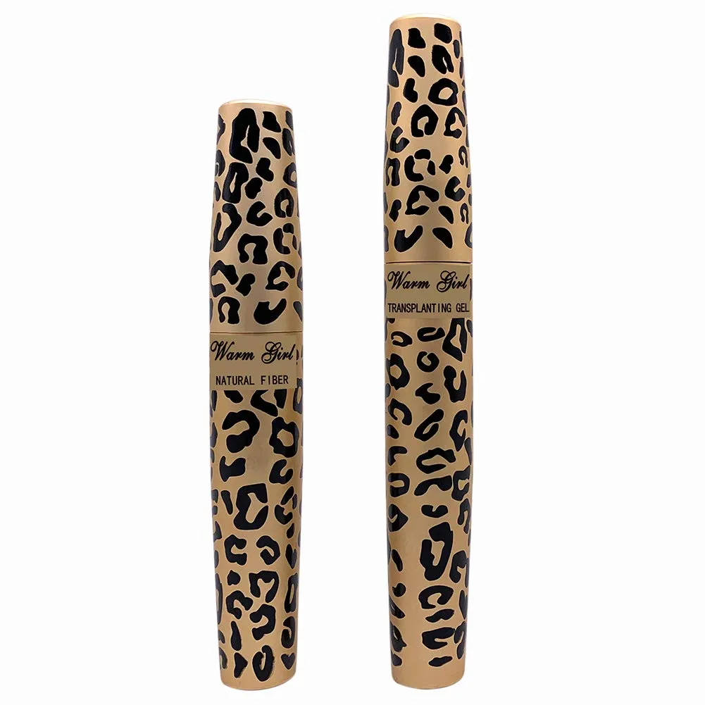 2 Sets (4 Tubes) (Gel & Fiber) Mascara Set,brush on False Eyelashes