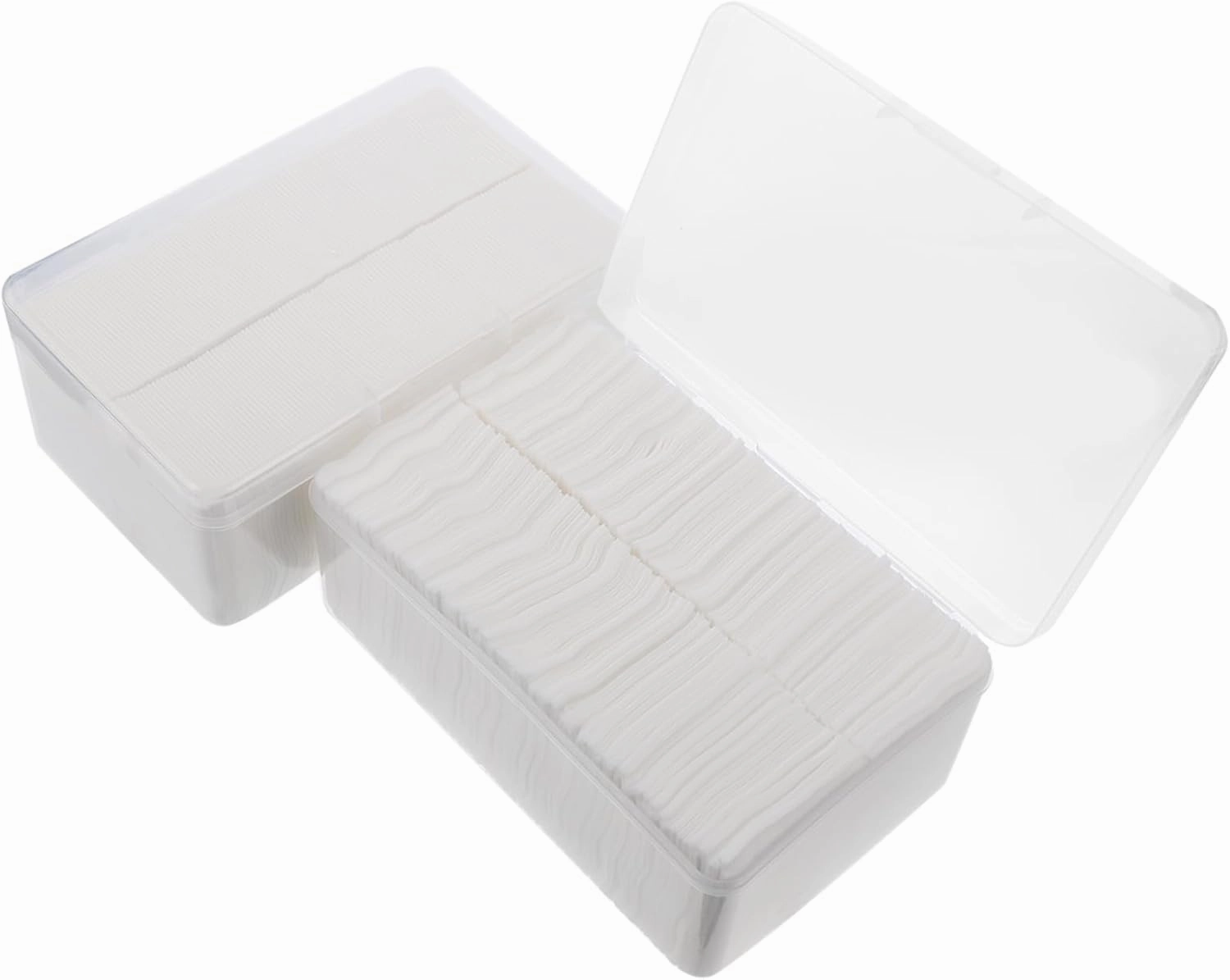 2000pcs Non Woven Fabric Makeup Patches Soft Gentle Cleaning Pads for Makeup and Nail Polish Removal Disposable and Portable for Facial Care and