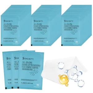 200Packs Individual Makeup Remover Wipes for Face - Soft, Gently Cleanse for Travel, Makeup Remove Wipes Individually Wrapped for Women Cleansing Bulk, Suitable for Hotel Guests, #Hyaluronic Acid