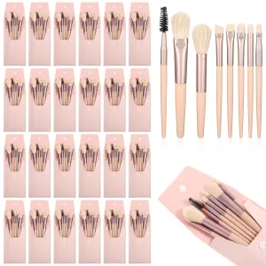 24 Sets Travel Size Makeup Brushes Set Mini Face Make up Brushes Brushes Bag for Makeup Party Favors Wedding Bridal Shower Bridesmaid Gift Favors Bachelorette Party Gift
