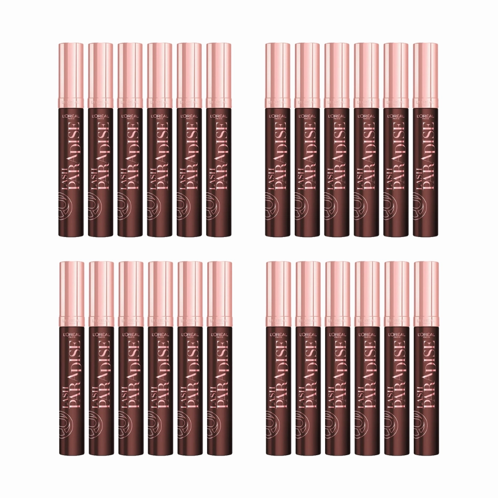 24x L'Oreal Paris Lash Paradise Mascara 6.4ml Black Brown