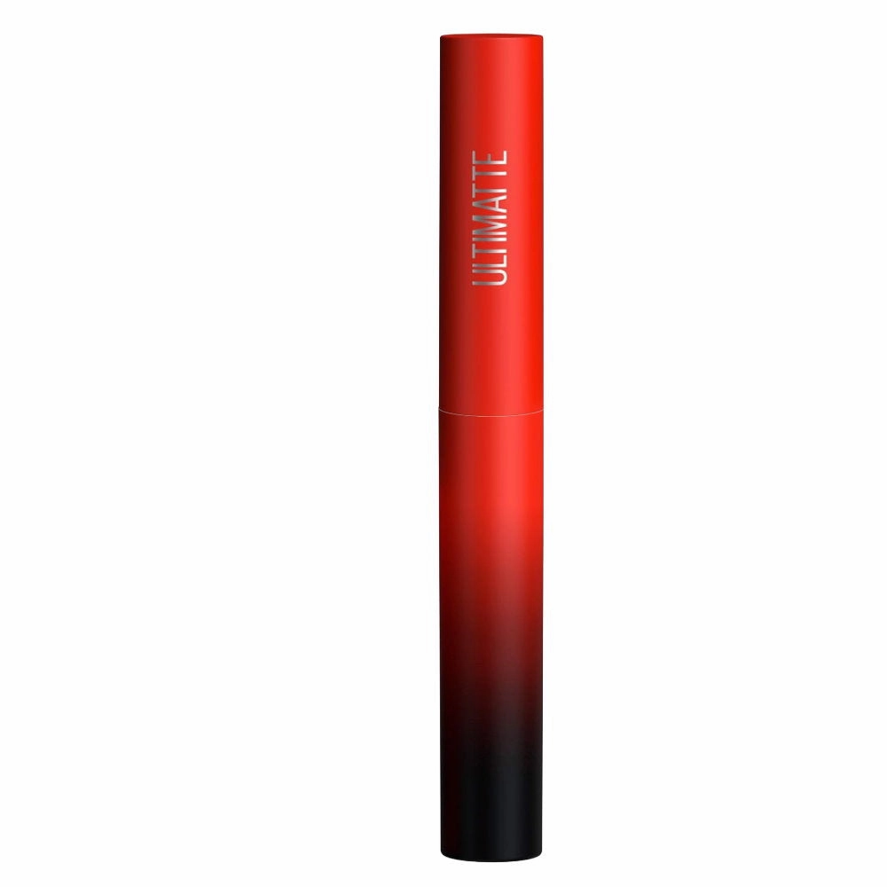 2pk SET Maybelline Sensational Ultimatte Matte Lipstick 299 More Scarlet   Sky High Mascara 01 Very Black