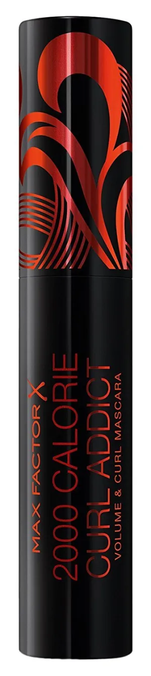 3 x Max Factor 2000 Calorie Curved Brush Volume & Curl Black/Brown Mascara 9ml
