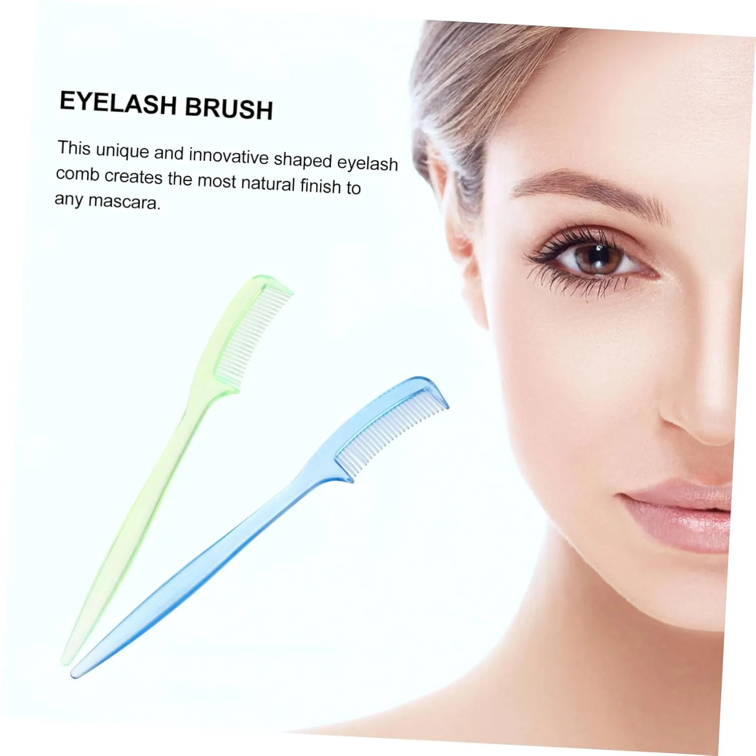 300pcs Eyelash Brush Comb Mini Eyebrow and Eyelash Makeup Tools for Precision Separating and Smoothing Ergonomic Design for Easy Use and Travel Random Colors