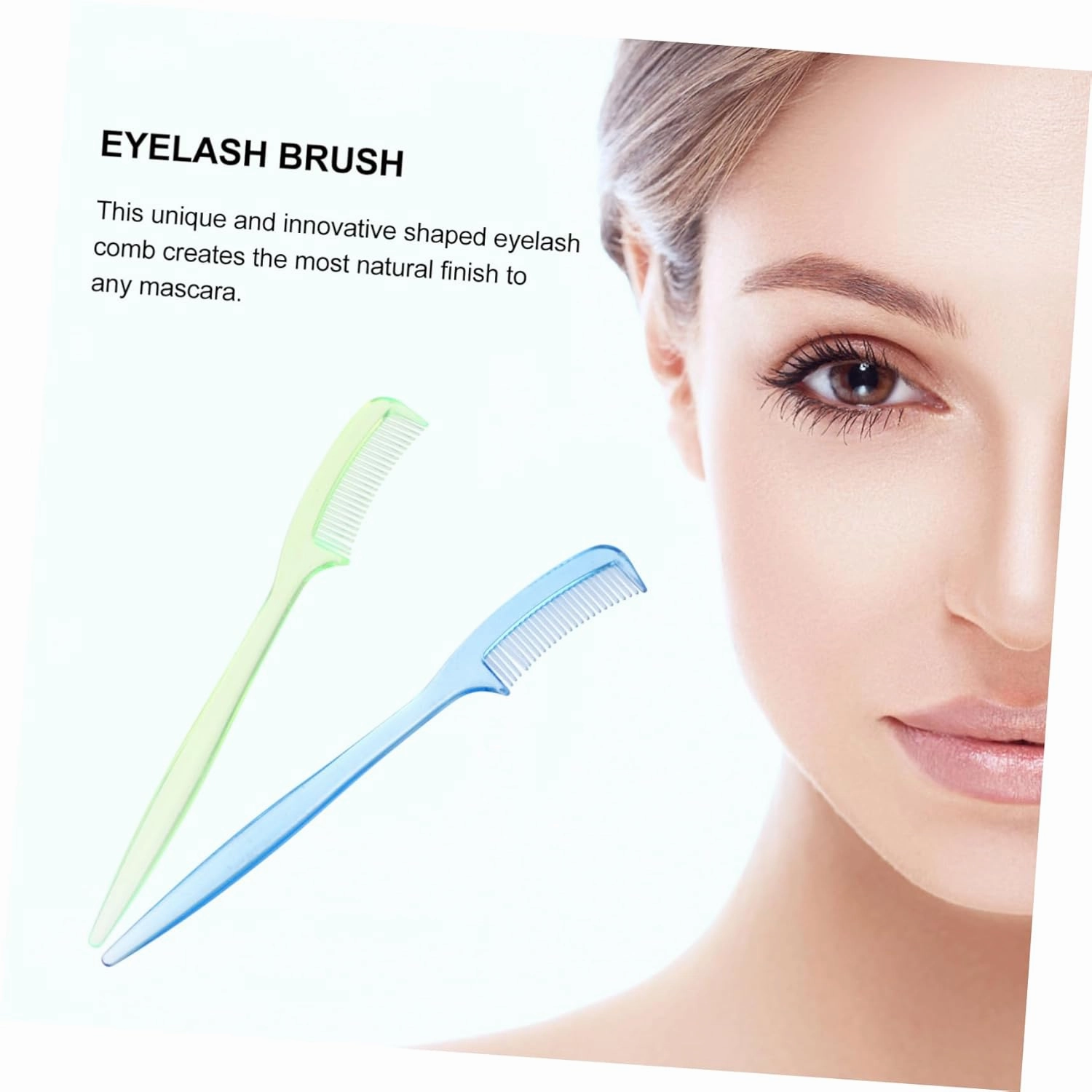 300pcs Mini Eyebrow and Eyelash Comb Ergonomic Makeup Tools for Natural Finish Portable Design for Easy Use for Eyelash Extensions and Eyebrow Grooming