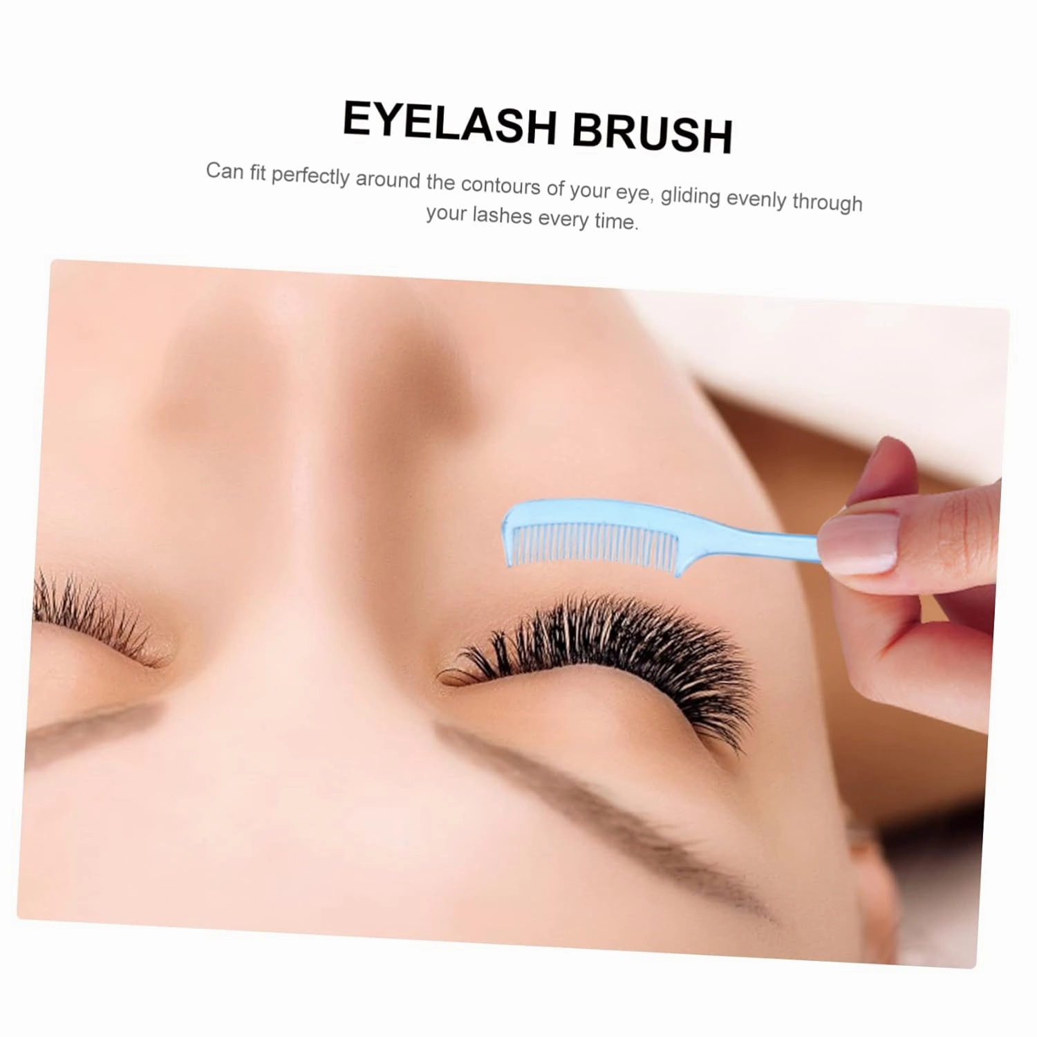 300pcs Mini Eyelash Comb and Eyebrow Brush Ergonomic Makeup Tools for Precision Application for Mascara Separation and Polishing Effect for Women and Girls