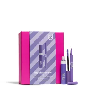 3INA MAKEUP - The Vibrant One Kit - Purple - Perfect Purple Set - The Colour Pen Eyeliner 482   The Colour Mascara 482 - Durable and Bright Colour - Makeup Set - Vegan - Cruelty Free