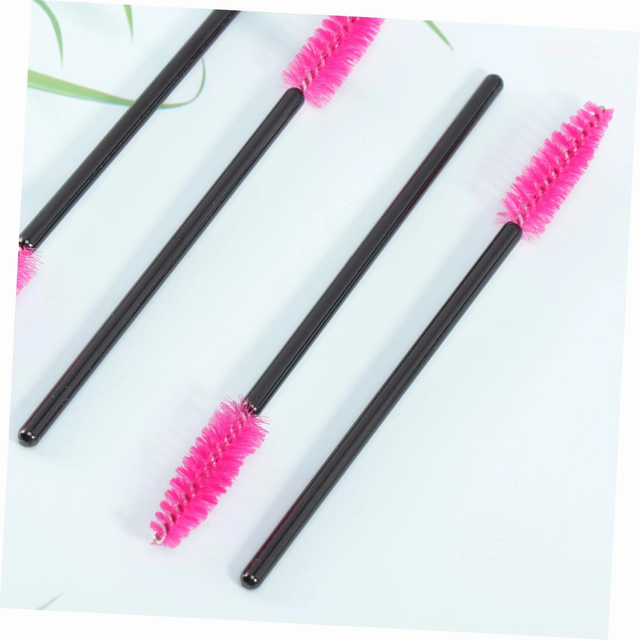 3sets Eyelash Disposable Mascara Disposable Eyelash Makeup Brush Lash Wand (rosy) 100pcs*3