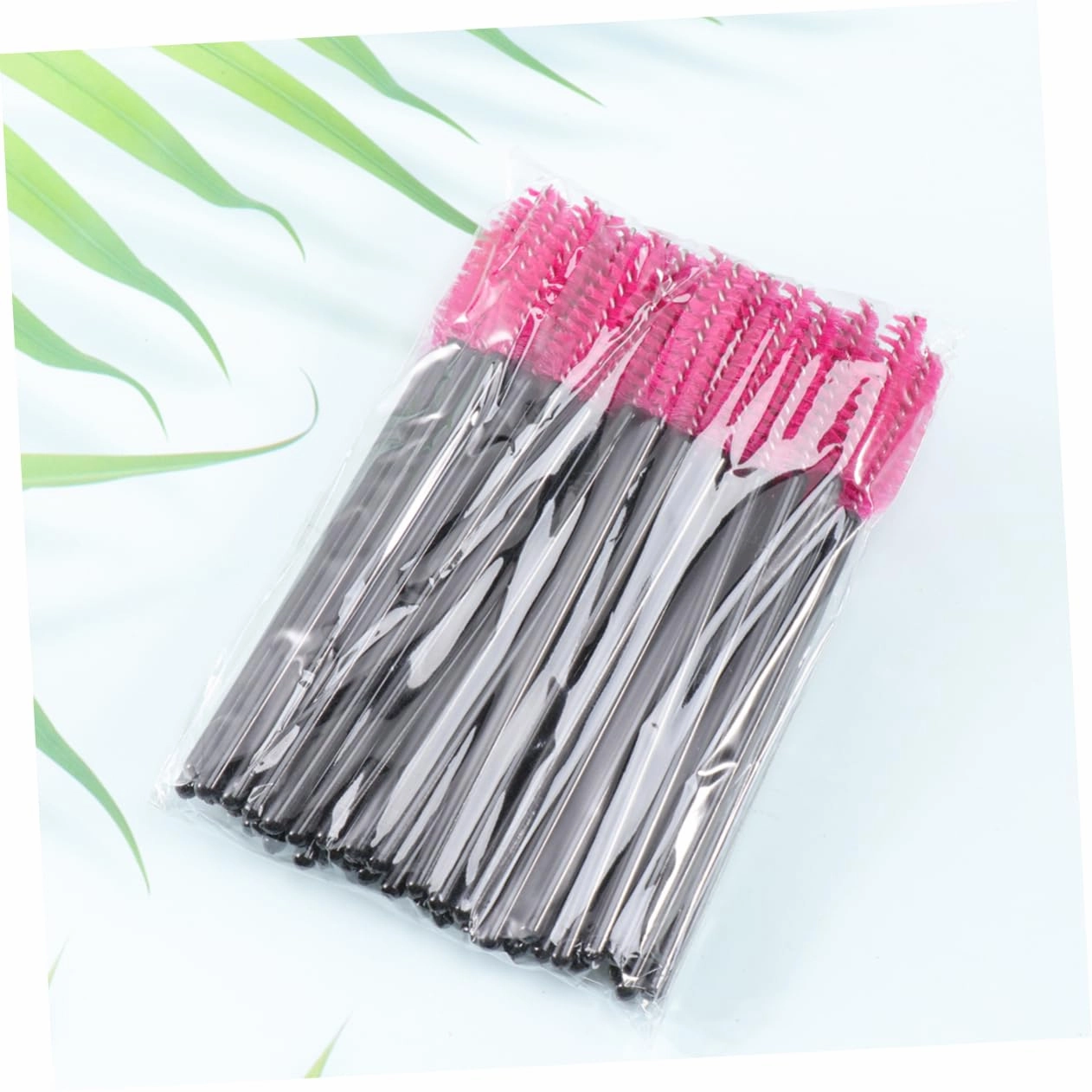 3sets Eyelash Disposable Mascara Disposable Eyelash Makeup Brush Lash Wand (rosy) 100pcs*3
