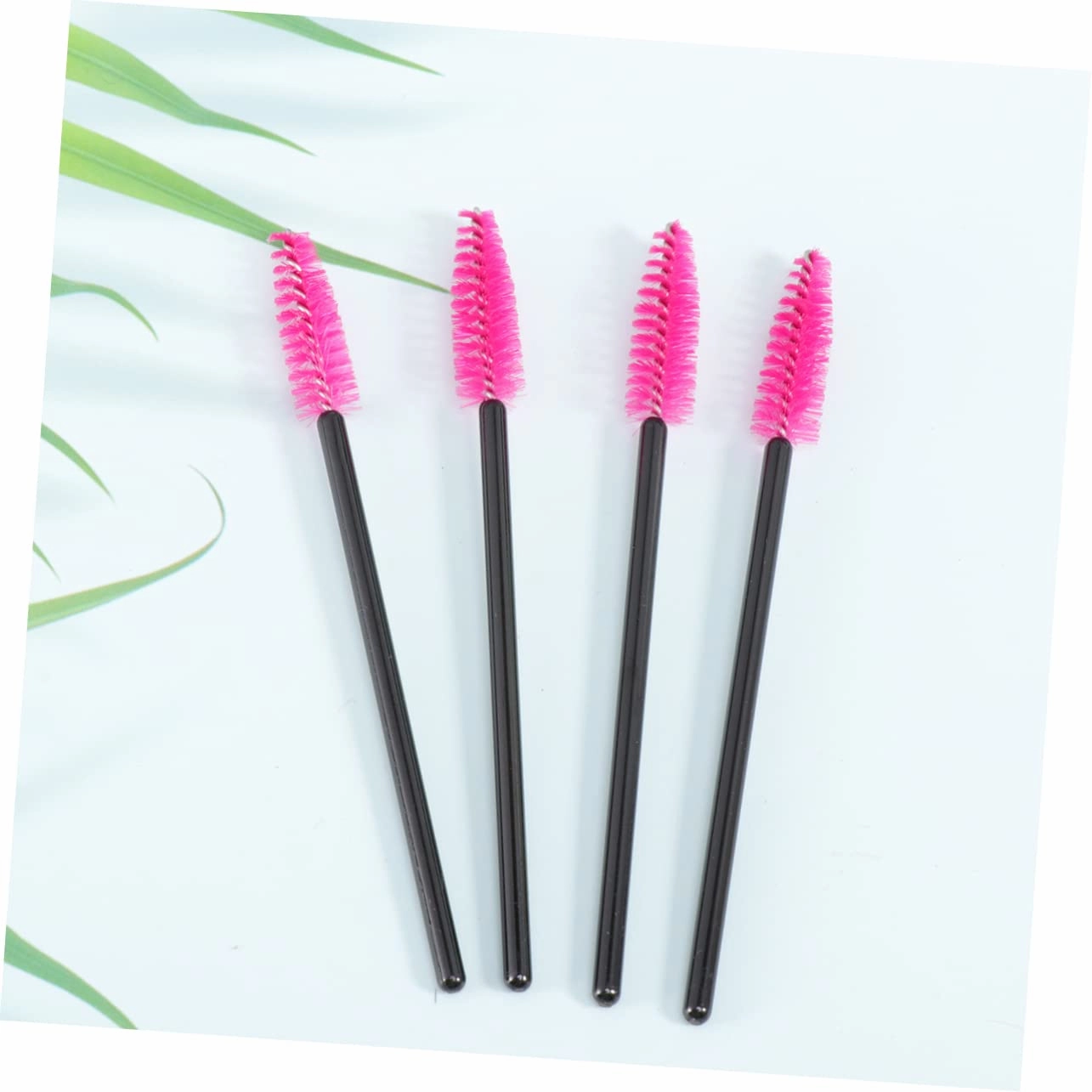 3sets Eyelash Disposable Mascara Disposable Eyelash Makeup Brush Lash Wand (rosy) 100pcs*3