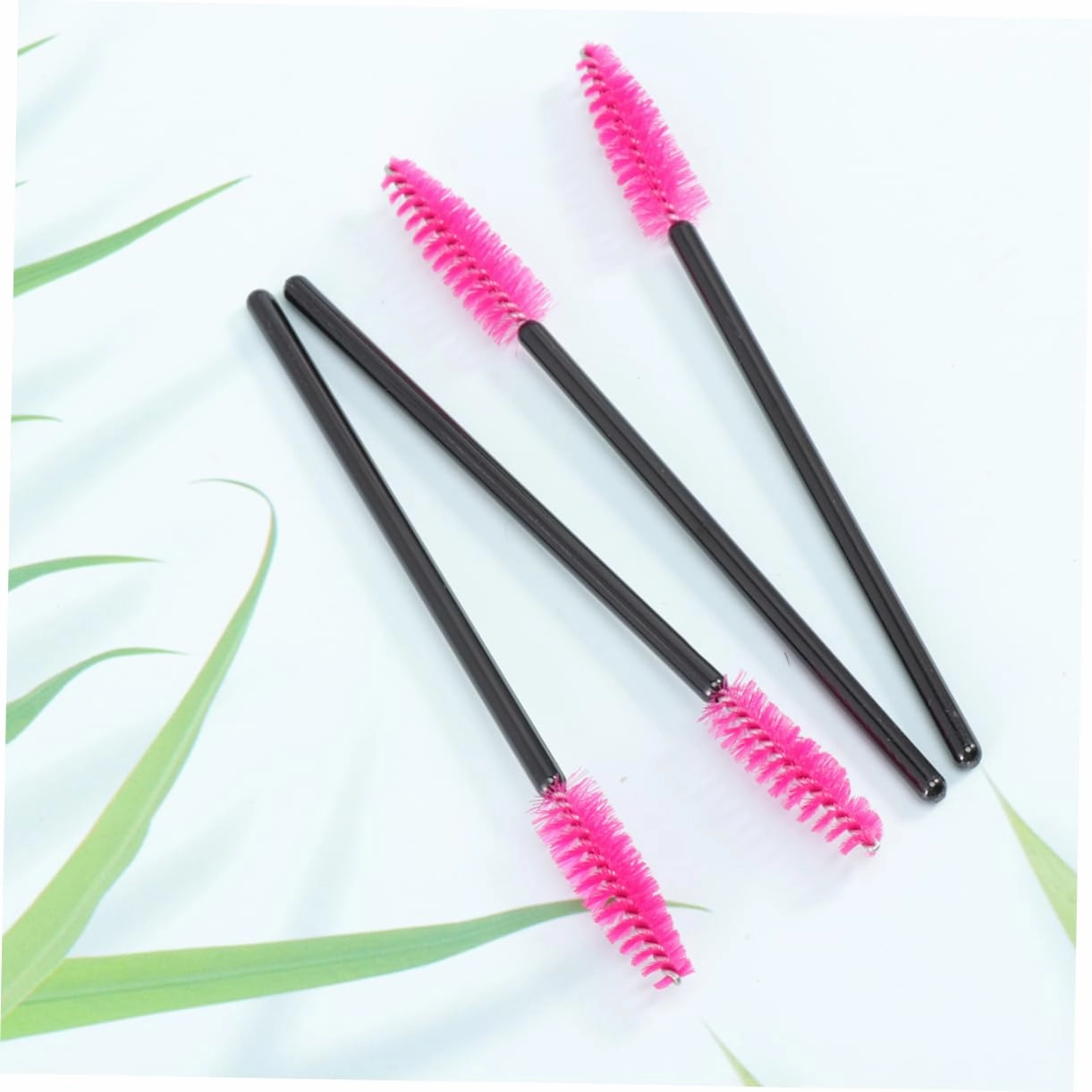 3sets Eyelash Disposable Mascara Disposable Eyelash Makeup Brush Lash Wand (rosy) 100pcs*3