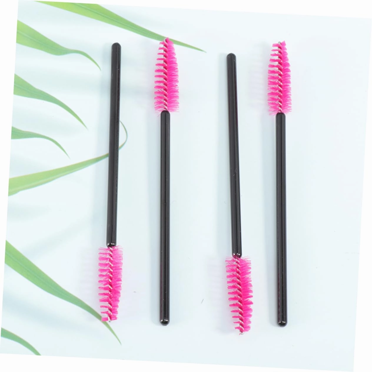 3sets Eyelash Disposable Mascara Disposable Eyelash Makeup Brush Lash Wand (rosy) 100pcs*3