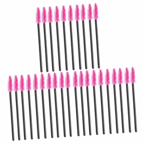3sets Eyelash Disposable Mascara Disposable Eyelash Makeup Brush Lash Wand (rosy) 100pcs*3