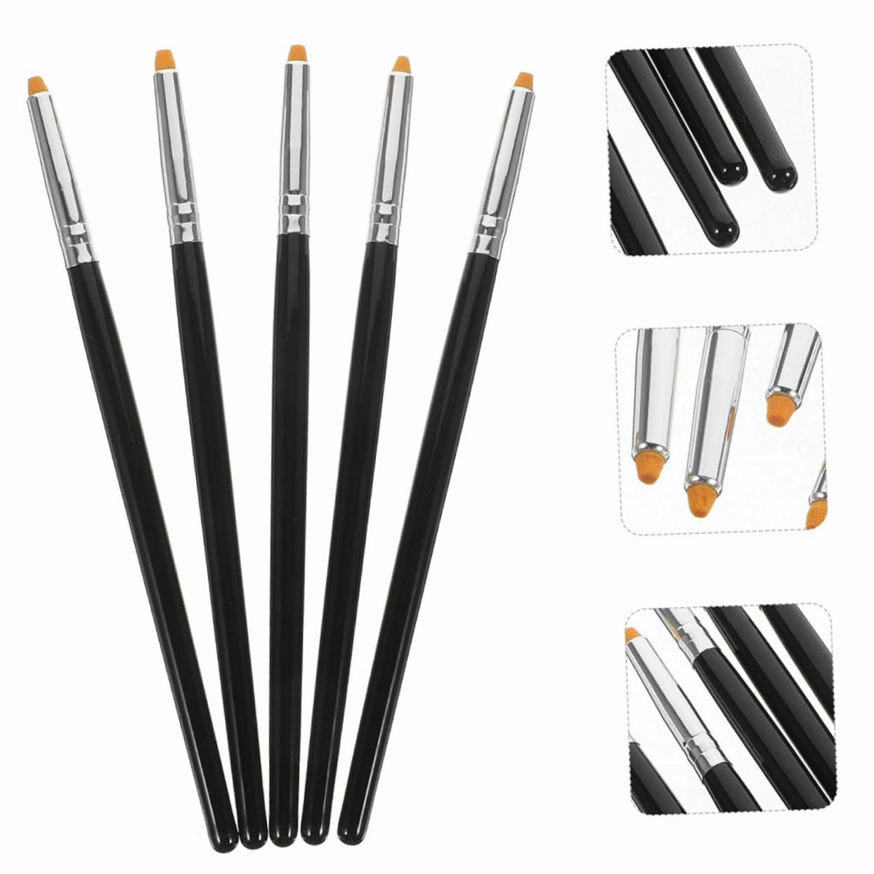 3sets Precision Eyebrow Lash Brush Set Spiral Design Soft Bristles Travel Size Makeup Tool 6pcs*3