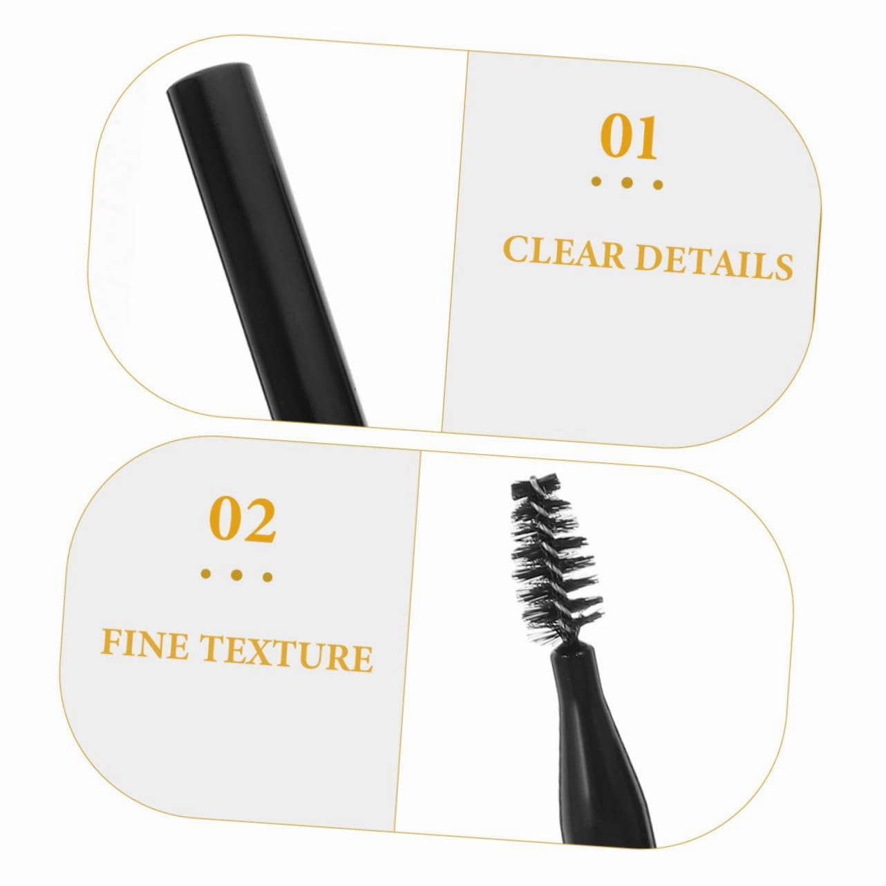 3sets Precision Eyebrow Lash Brush Set Spiral Design Soft Bristles Travel Size Makeup Tool 6pcs*3