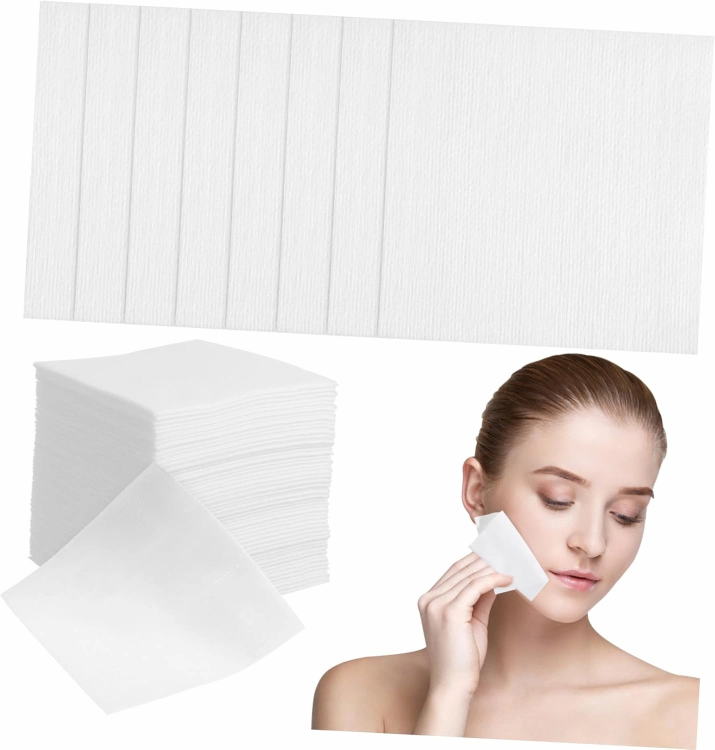 400pcs Makeup Face Cleaning Pads Washable Non-Woven Cotton Puff for Women