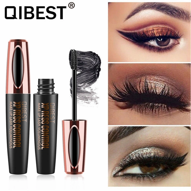 4D Silk Fiber Eyelash Mascara Waterproof Rimel 3d Mascara For Eyelash Extension Black Thick Lengthening 4d Rimel Makeup Cosmetic