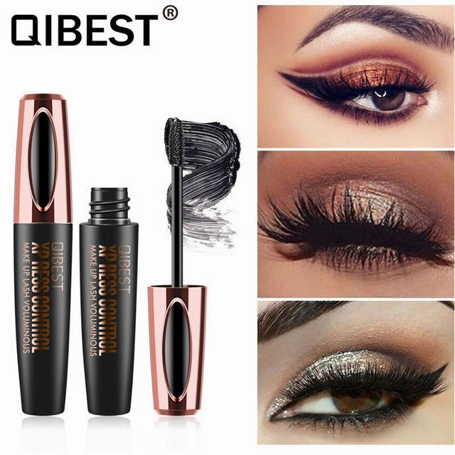 4D Silk Fiber Eyelash Mascara Waterproof Rimel 3d Mascara For Eyelash Extension Black Thick Lengthening 4d Rimel Makeup Cosmetic