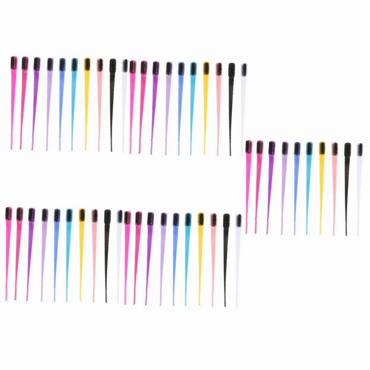 50pcs Dual Tip Eyebrow Brush Lash Comb Multi-use Eyebrow Grooming Tool for Precise Shaping and Smoothing for Daily Makeup Routine and Professional Applications
