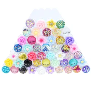 50Sets Mascara Wand Tube Diamond HeadMascara Brushes Eyelash Spoolies Brush Makeup ToolApplicator Eyelash Brush Tubes Makeup Brush SenRocc (50colors-MIX)