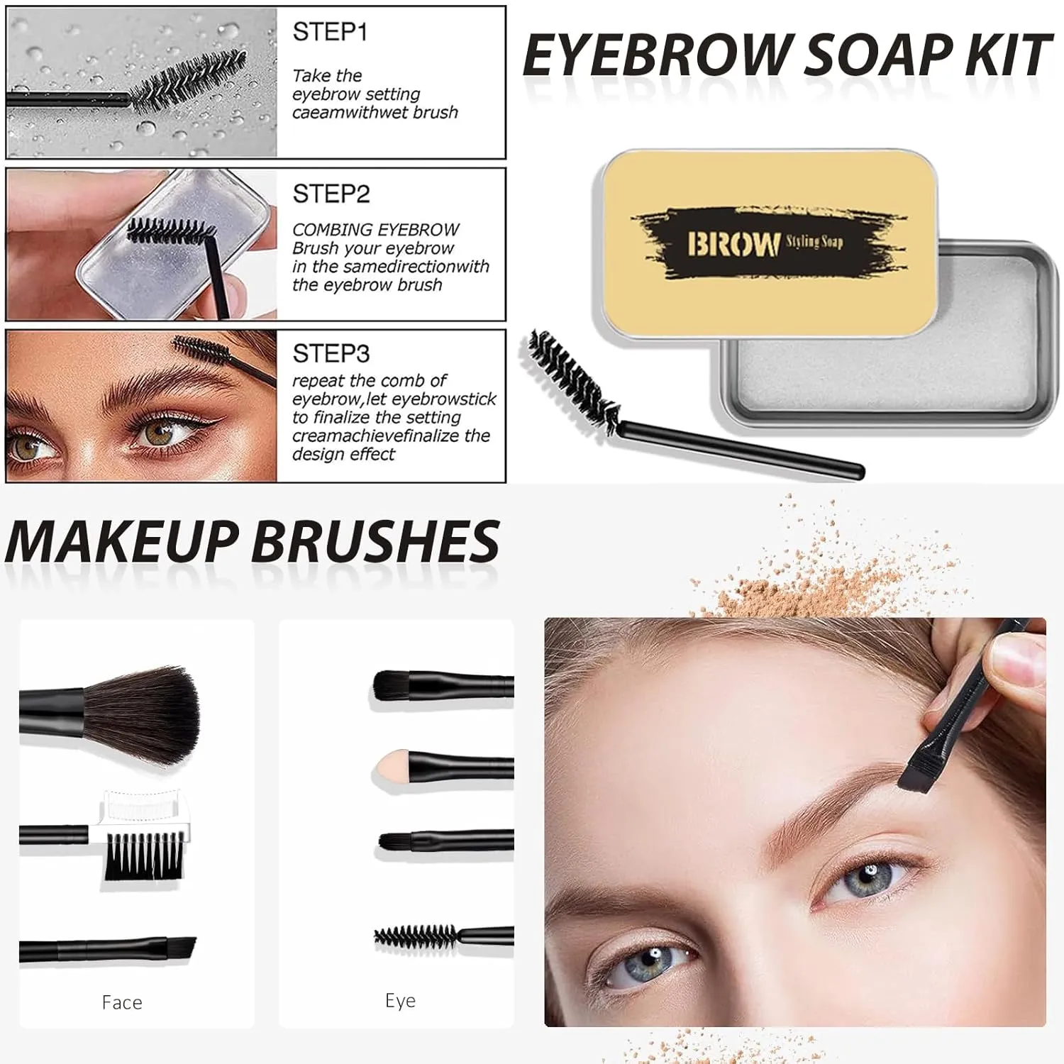 All in One Makeup Kit for Women Full Kit, Basic Cosmetics Kit for Beginner & Professionals, Eye Makeup Set Tween Girl, Make Up Kits for Teenagers, Makeup Gift Set for Girls, Women & Teens (Amber Pink)