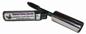 All Natural Luminous Lash Green Color Mascara - Emerald Green Great Christmas Color!