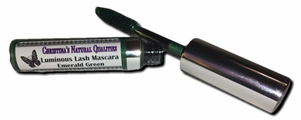 All Natural Luminous Lash Green Color Mascara - Emerald Green Great Christmas Color!