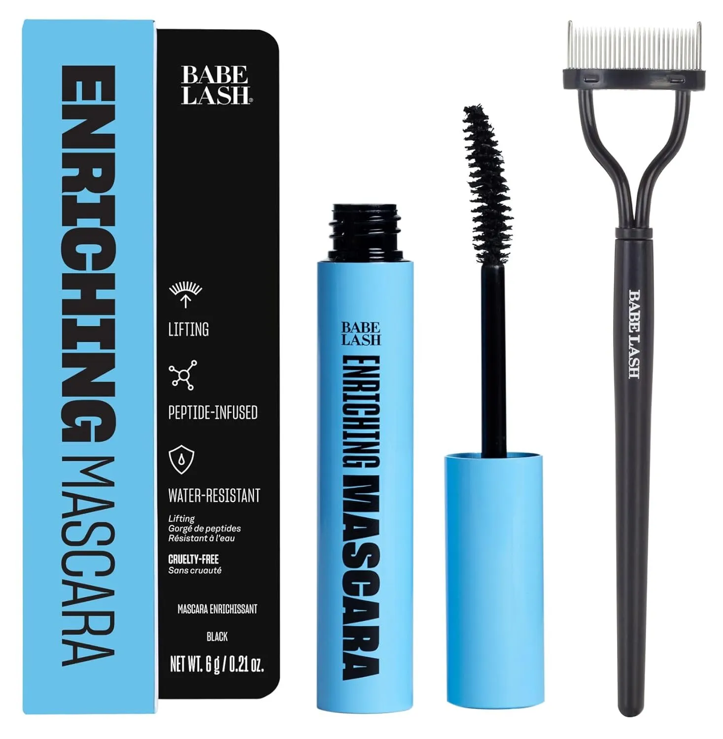 Babe Original Babe Lash Enriching Mascara and Lash Comb Set
