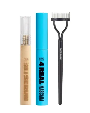 Babe Original Viral Lashes Set for Longer-Looking Eyelashes, Babe Lash Serum, 4 Real Mascara, Pro Lash Separator