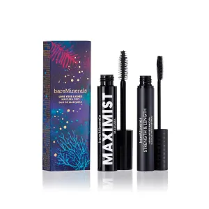 bareMinerals Strength & Length Serum-Infused Black Mascara with Plant-Based Lash Serum, Lengthens, Lifts   Defines Lashes for Healthier Lashes, Vegan
