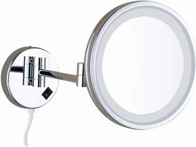 Bathroom Mirror Makeup Mirror Extendable Single Side Bathroom Mirror 3X Magnification Folding Round Shape Cosmetic Vanity Mirror