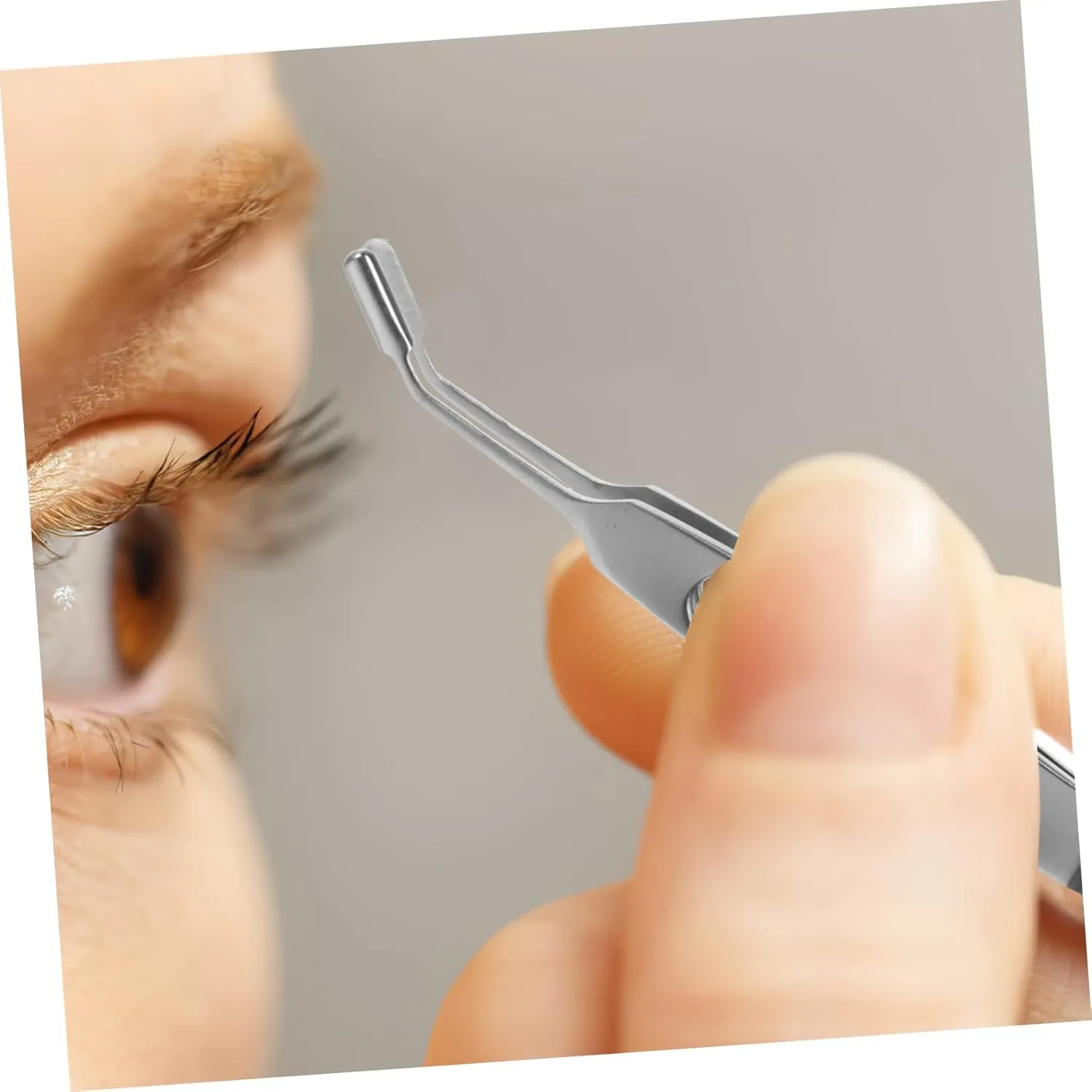 Beaupretty Stainless Steel Gland Expressor Eyelid Gland Massage Tweezer Clogged Relief Tool