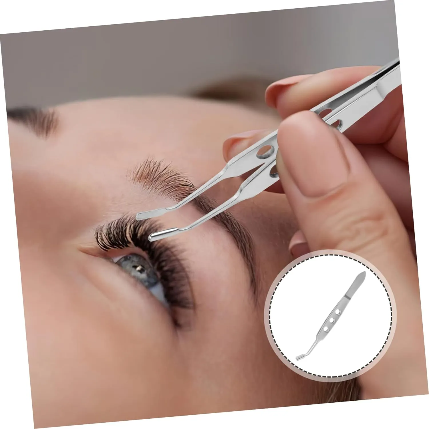 Beaupretty Stainless Steel Gland Expressor Eyelid Gland Massage Tweezer Clogged Relief Tool