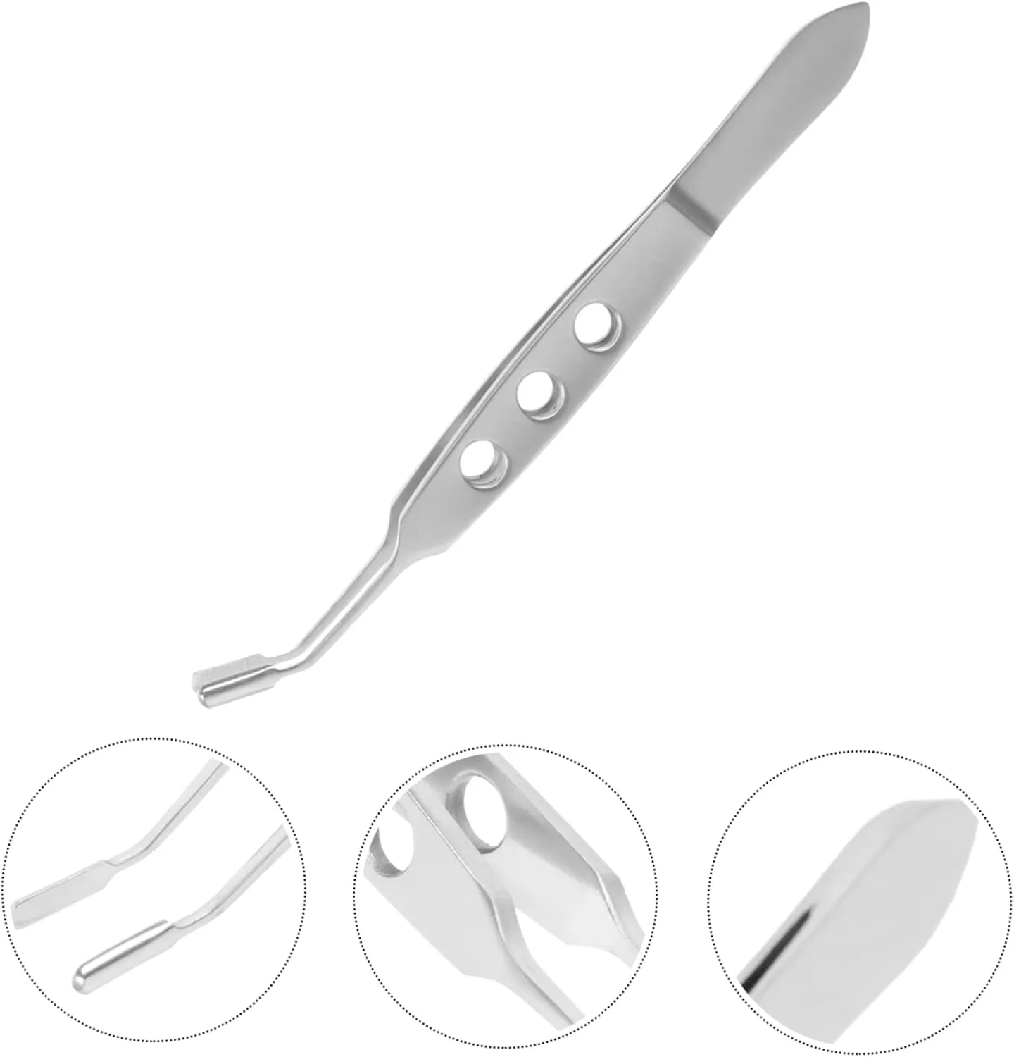 Beaupretty Stainless Steel Gland Expressor Eyelid Gland Massage Tweezer Clogged Relief Tool