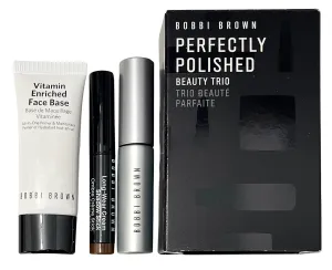 Bobbi Brown Perfectly Polished Travel-Sized Beauty Trio - Face Base, Mascara, and Shadow Stick