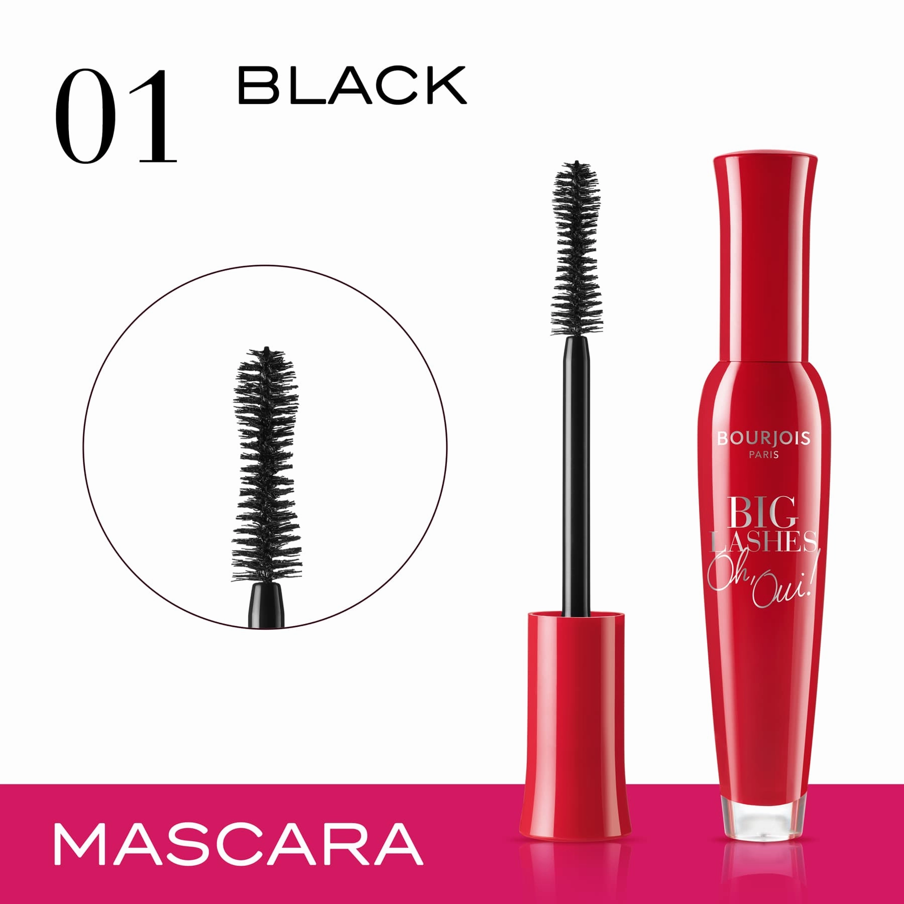 Bourjois Big Lashes Oh, Oui! Volumizing Mascara 01 Black 7ml