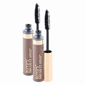 Boyd's Brush It Away Grey Hair Mascara and Root Touch Up (Medium Brown, 2-Pack)