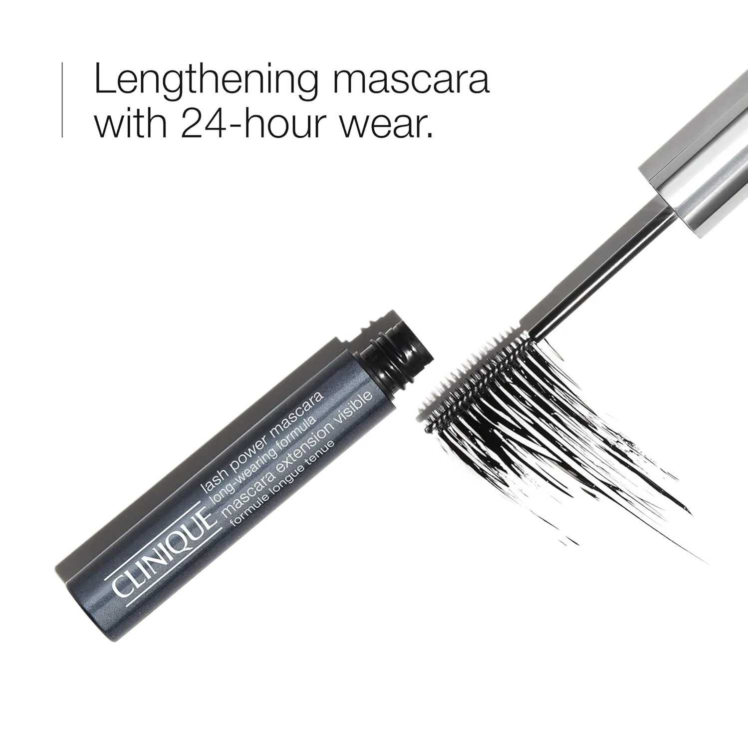 Clinique Lash Power Tubing Mascara Long-Wearing Formula | Lengthening, Smudge-Proof   Safe for Sensitive Eyes