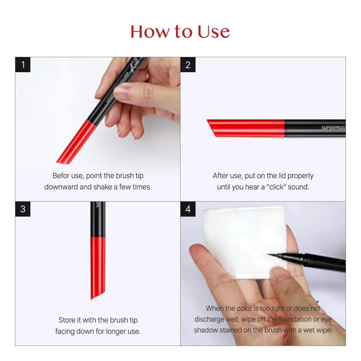 CLIO Waterproof Pen Liquid Eye Liner, Precision Tip, Long Lasting, Smudge-Resistant, High-Intensity Color (002 BROWN (NEW))