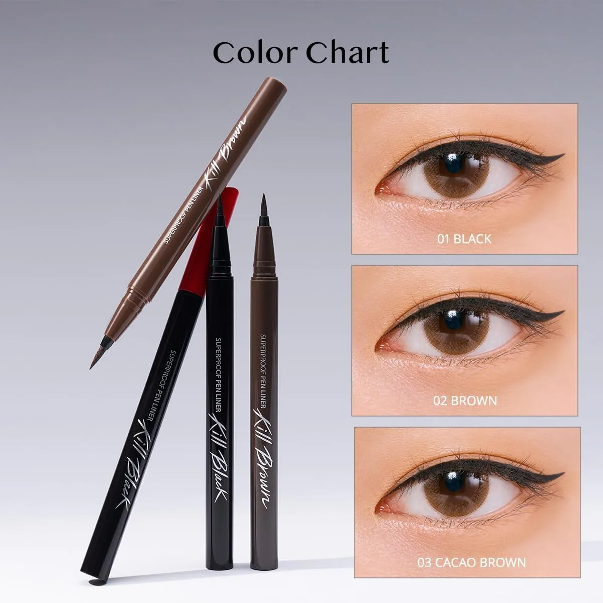 CLIO Waterproof Pen Liquid Eye Liner, Precision Tip, Long Lasting, Smudge-Resistant, High-Intensity Color (002 BROWN (NEW))