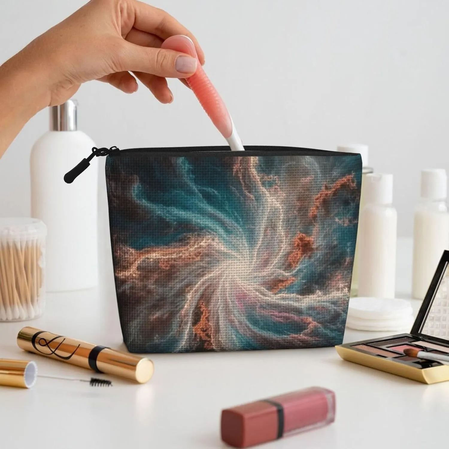 Colorful Space Series Makeup Bag Birthday Gift Mother'S Day Gifts Are The Internal Capacity Is Large Light And Cute Suitable For Daily Life Travel Etc