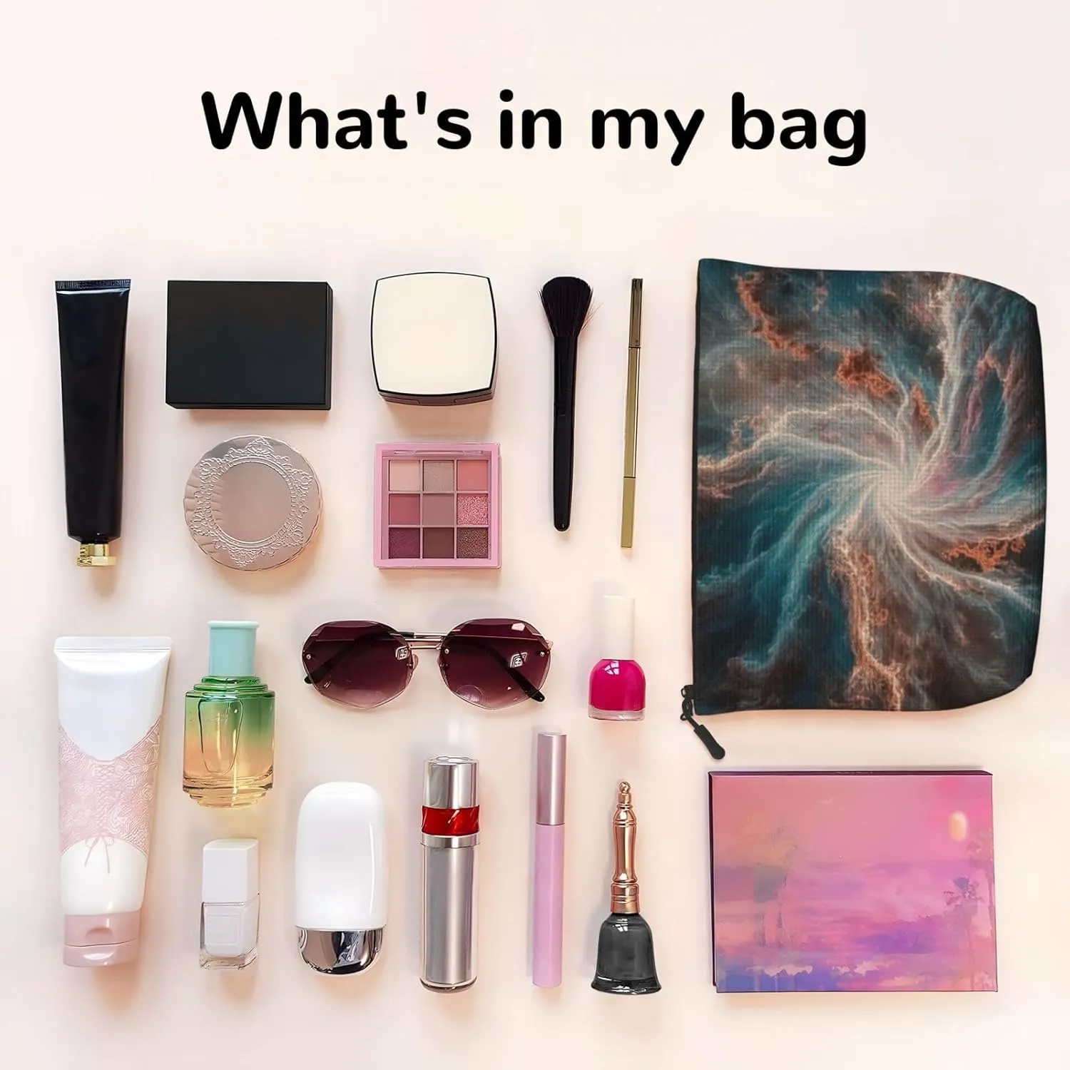 Colorful Space Series Makeup Bag Birthday Gift Mother'S Day Gifts Are The Internal Capacity Is Large Light And Cute Suitable For Daily Life Travel Etc