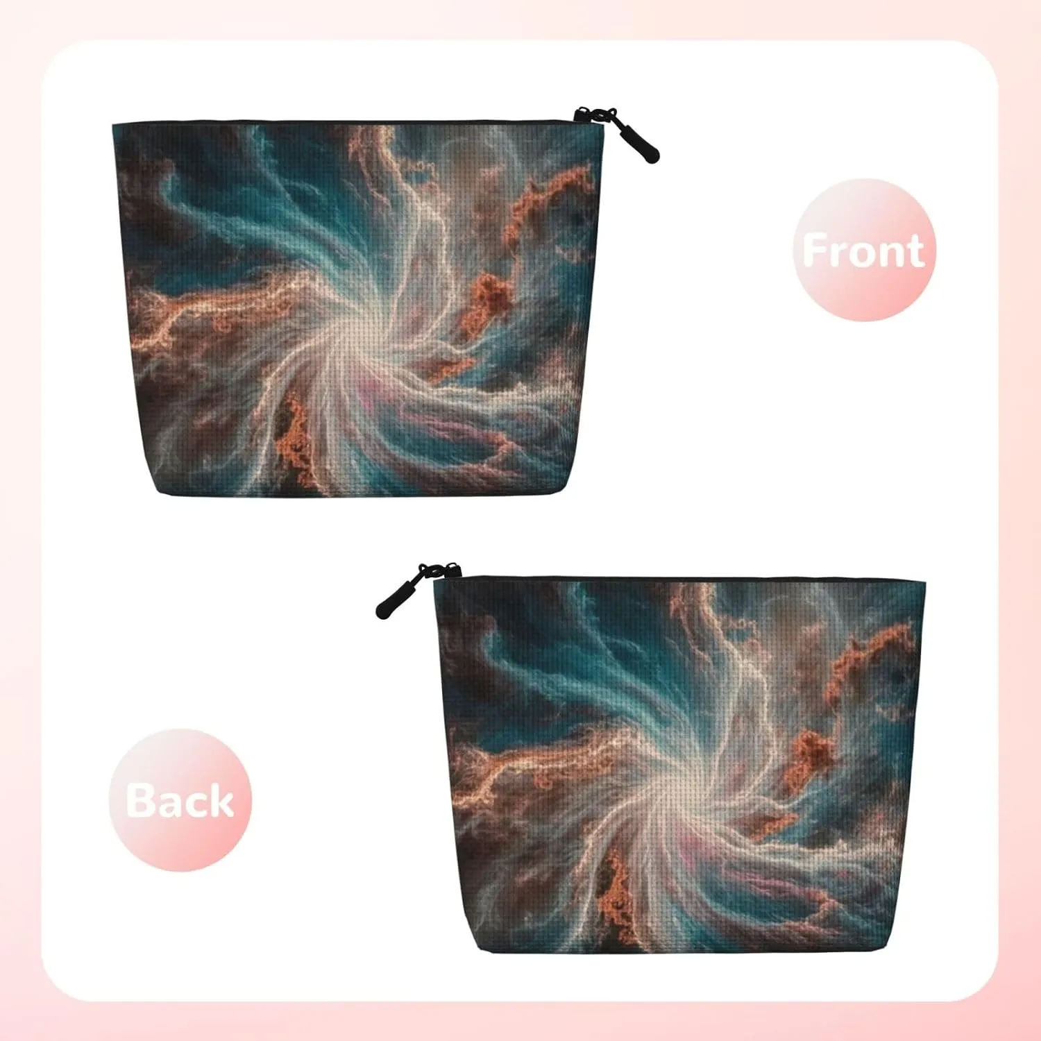 Colorful Space Series Makeup Bag Birthday Gift Mother'S Day Gifts Are The Internal Capacity Is Large Light And Cute Suitable For Daily Life Travel Etc