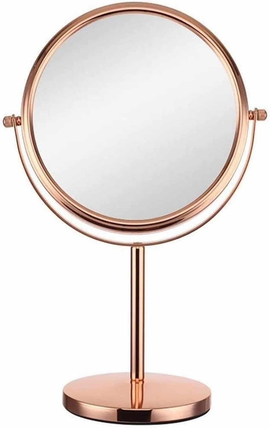 Countertop Vanity Mirrors 360°Rotation Tabletop Cosmetic Mirror Double Sided 10X Magnifying Makeup Mirror with A Pedestal Stand
