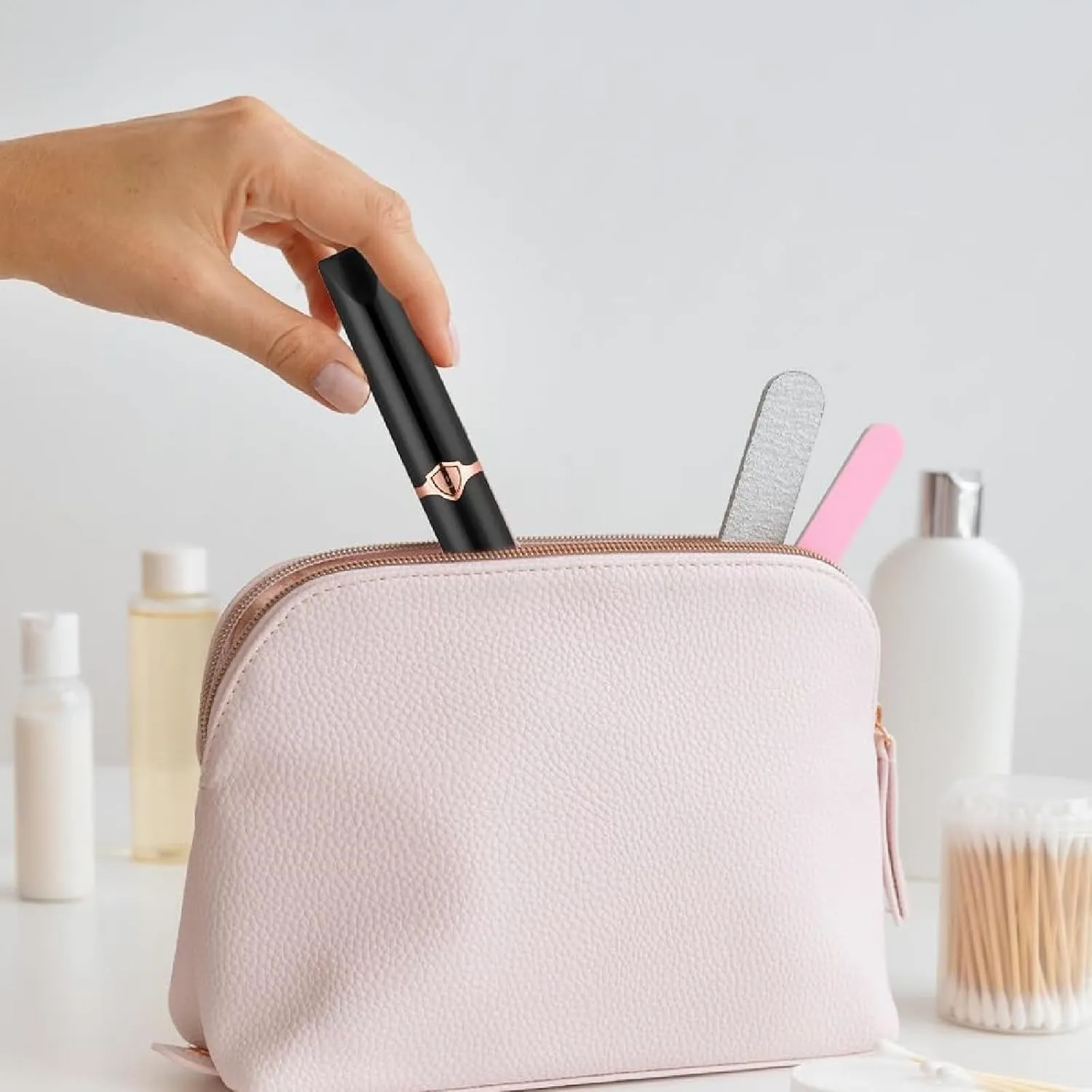 Curluxe Eyelash Curler, Caedralash Heated Eyelash Curler for Women, 2-in-1 Clip-Type Design, Long Lasting Natural Curling Lash Tool (Pink White)