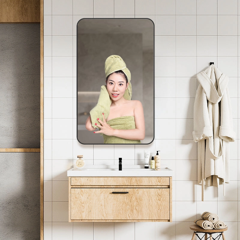 Custom Black Designer Espelho Espejo Inteligente Espejos Bath Vanity Makeup Washroom Glass Cosmetic Mirrors Wall Bathroom Mirror