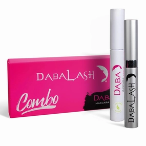 DABALASH Vegan Combo – Professional Eyelash & Brow Growth Serum   Gentle Vegan Mascara – Promotes the Appearance of Naturally Longer, Fuller & Thicker Lashes   Brows – 0.18 oz & 0.3 oz